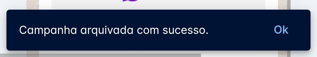 Exemplo de arquivamento