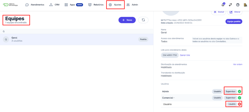 Configurar Disponibilidade