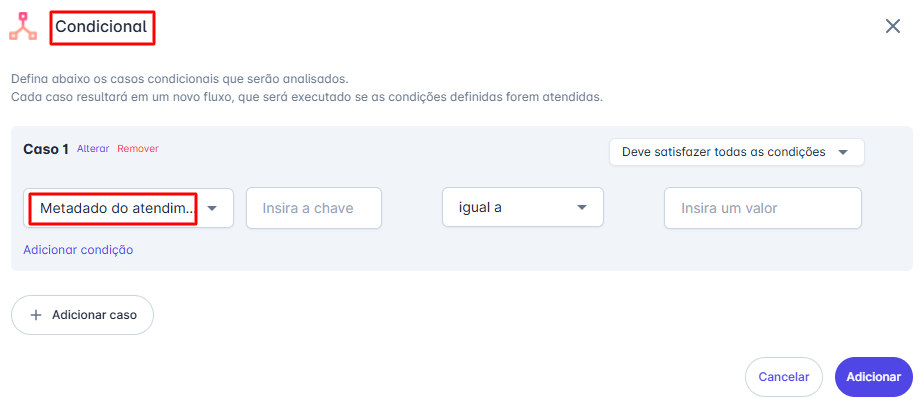 Condicional Metadados 2