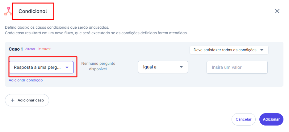 Condicional Resposta
