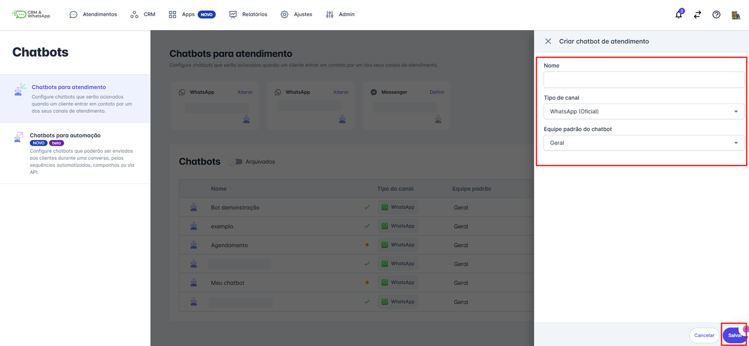 Configurações Iniciais
