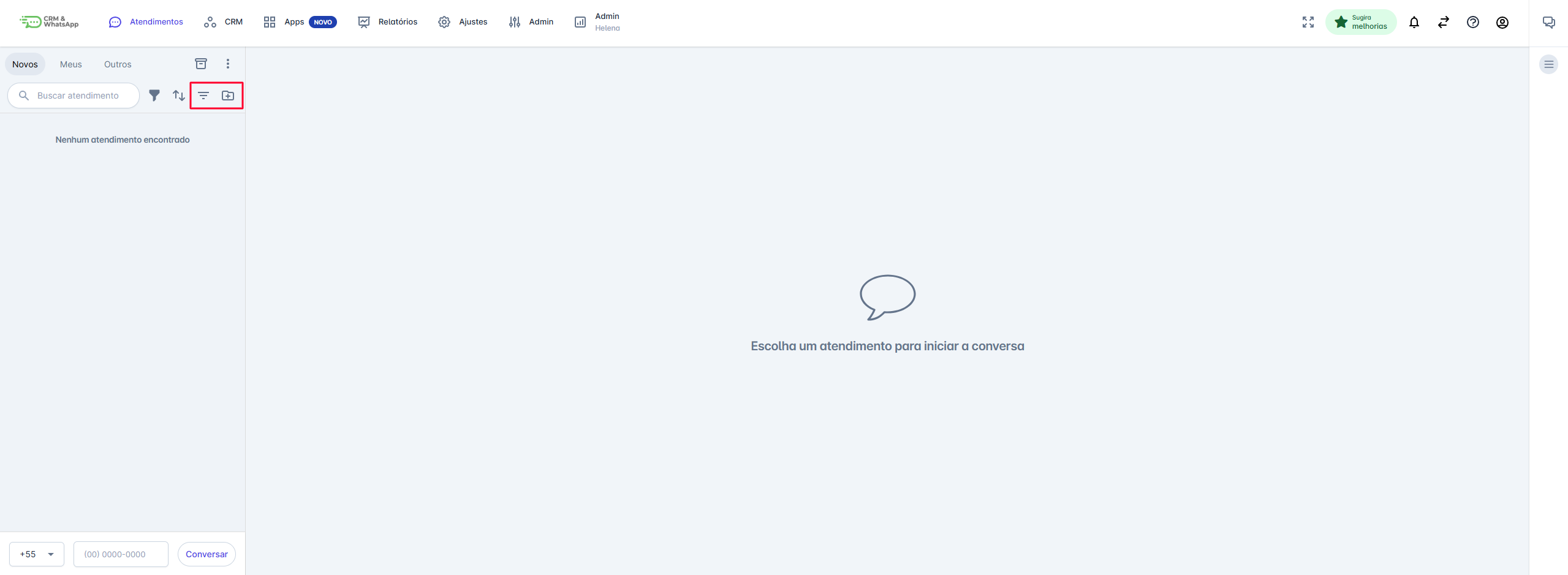 Filtros de exibição rápida