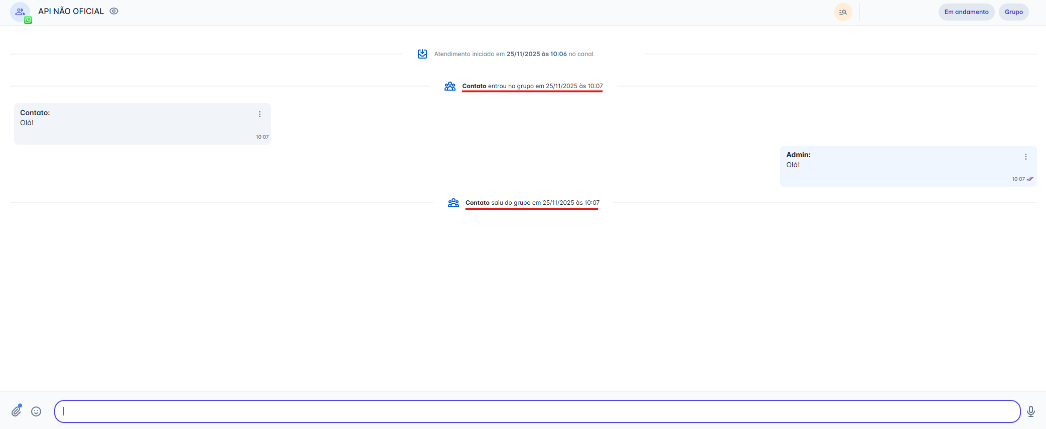 Notificação de membro