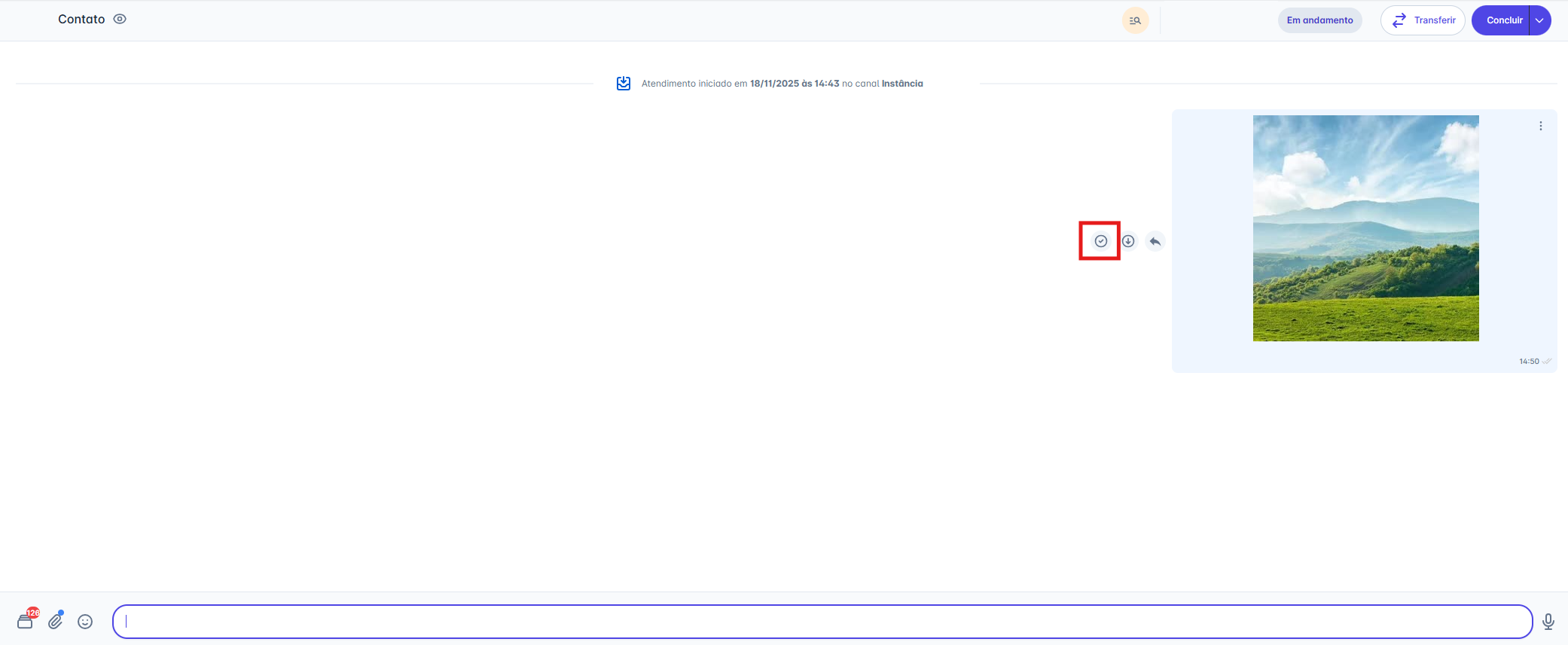 Seleção de mensagens