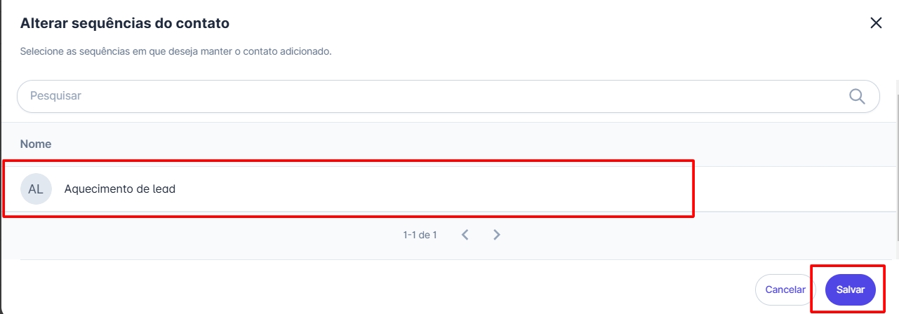 Selecionar Sequência