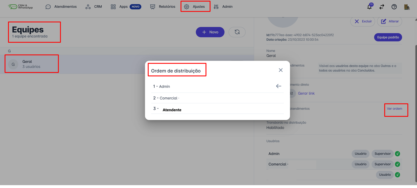 Ordem de Distribuição