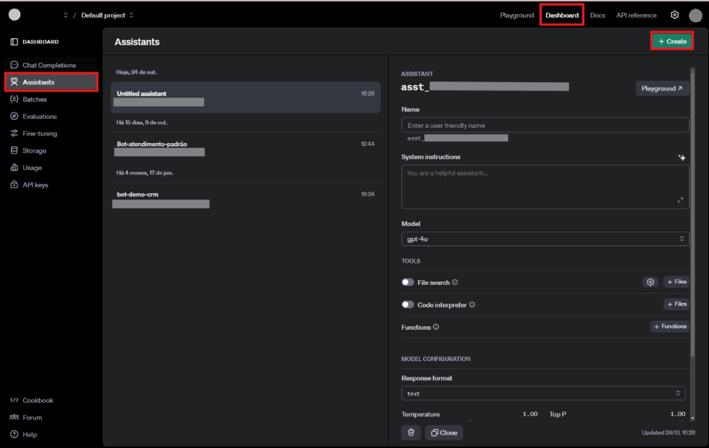 Dashboard Assistants