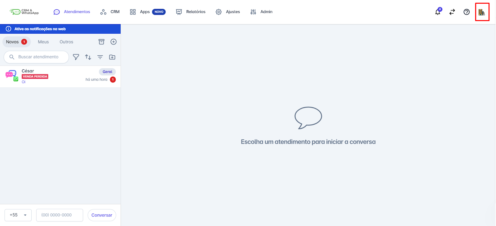 Acessar Configurações