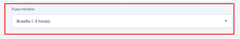 Selecionar Fuso Horário