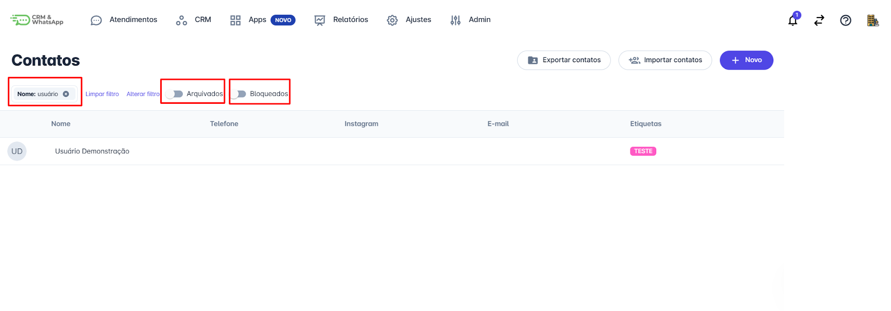 Resultados da pesquisa