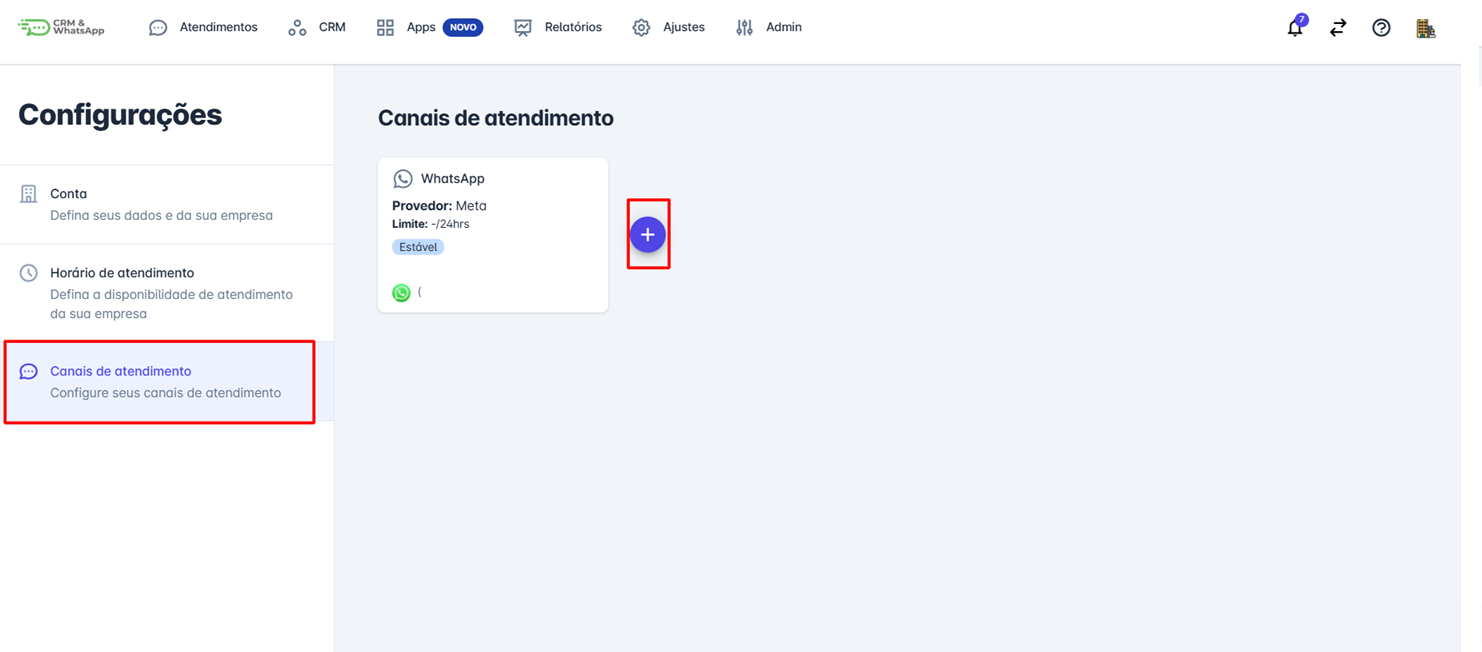 Canais de Atendimento